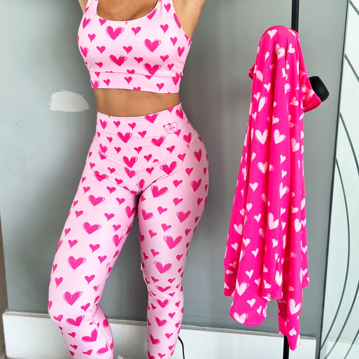 PAMELA PINK HEART SET