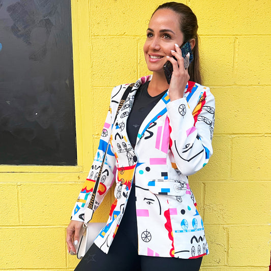 MULTI COLORED BLAZER FOR WOMEN