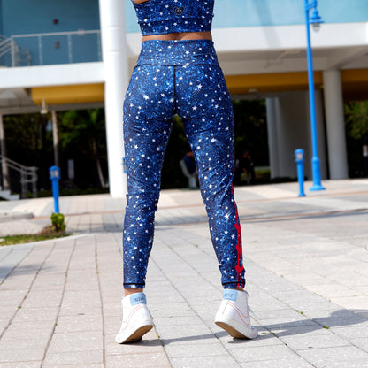 2-PIECE HIGH WAISTED STAR PRINT SET